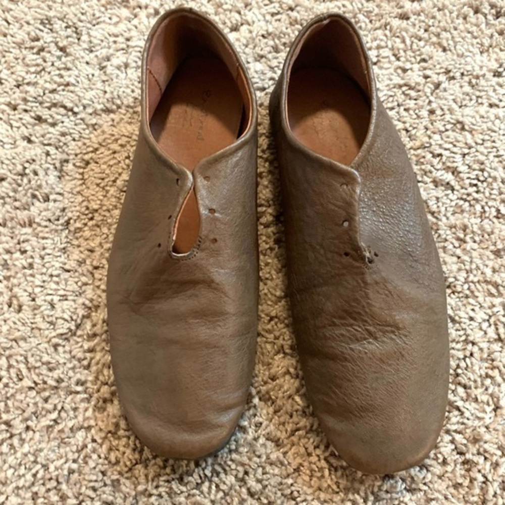 En Avant Hand Made Leather Loafer Loafers Flats Lace Up Taupe Brown